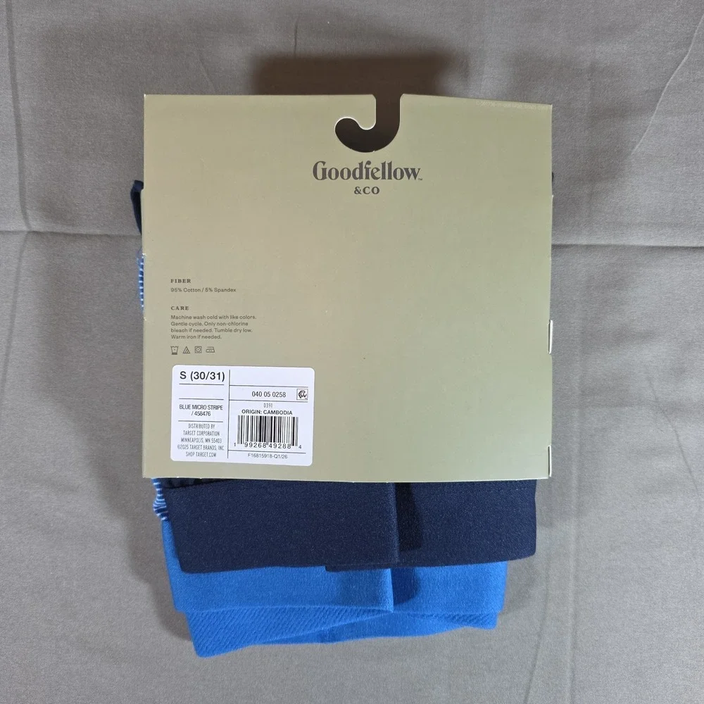 New Goodfellow & Co‎ 2 pack Men's Underwear Boxer Briefs size Small